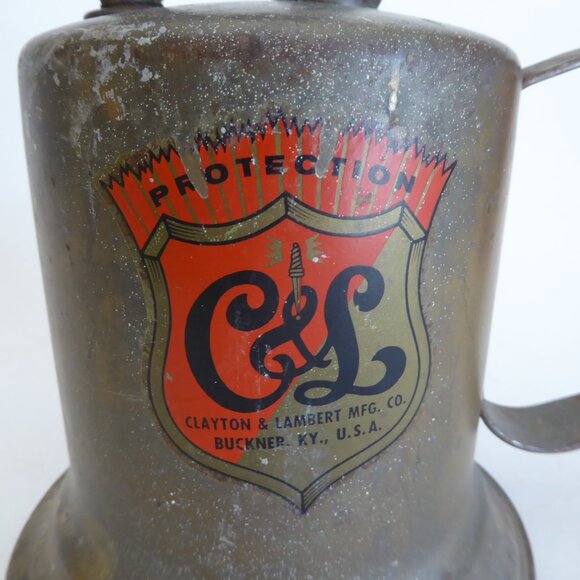 ANTIQUE VINTAGE C&L CLAYTON & LAMBERT BRASS BLOW TORCH FUEL PUMP - Picture 5 of 14